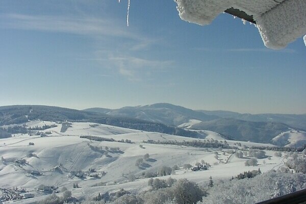 Aussicht Schauinslandturm im Winter